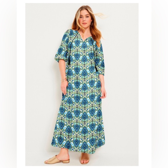 June +Vie Halcion Boho Maxi Dress 14/16 - Picture 4 of 5